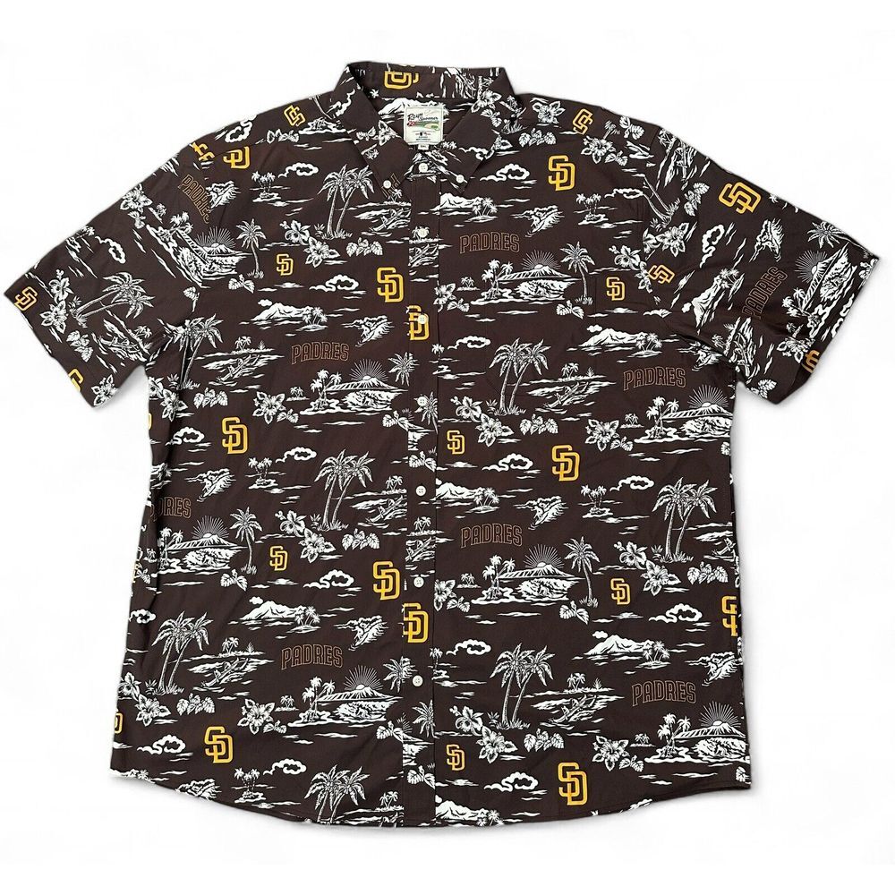San‎ Diego Padres Reyn Spooner Kekai Button-Down Shirt - Brown Size 3XL